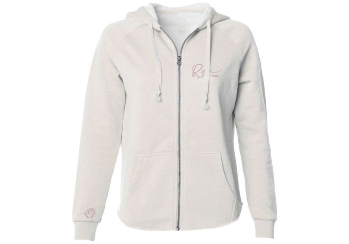 ROSE WOMEN'S ZIP UP HOODIE - BONE
