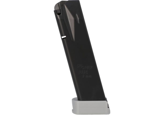 P226 9MM 20RD PREMIUM EXTENDED MAGAZINE-SILVER BASEPAD