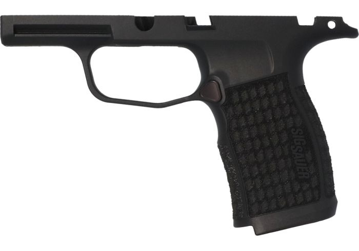 P365X/XL 9MM/380 MANUAL SAFETY LASER ENGRAVED GRIP MODULE - BLACK