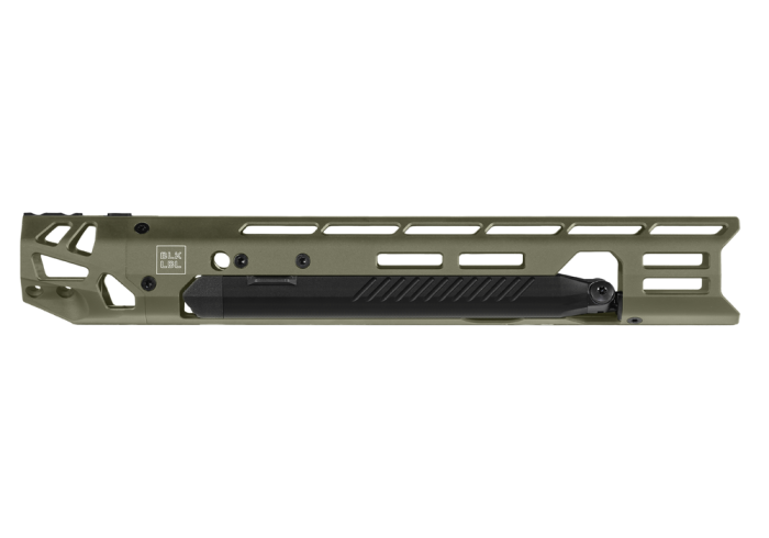 CROSS 14-INCH HANDGUARD WITH BIPOD - MOSS GREEN - BLK LBL