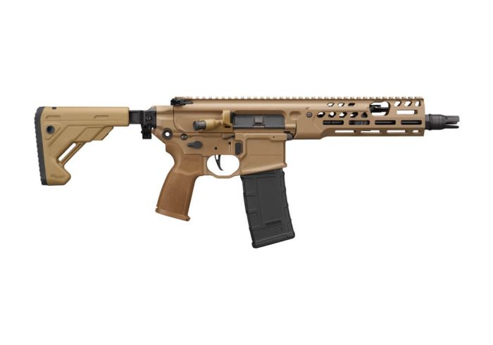 SIG MCXハンドガード RATTLER LOW PROFILE 300B-5 Sig Sauer MCX Rattler Pistol, 300 Blackout, Folding Brace: MGW