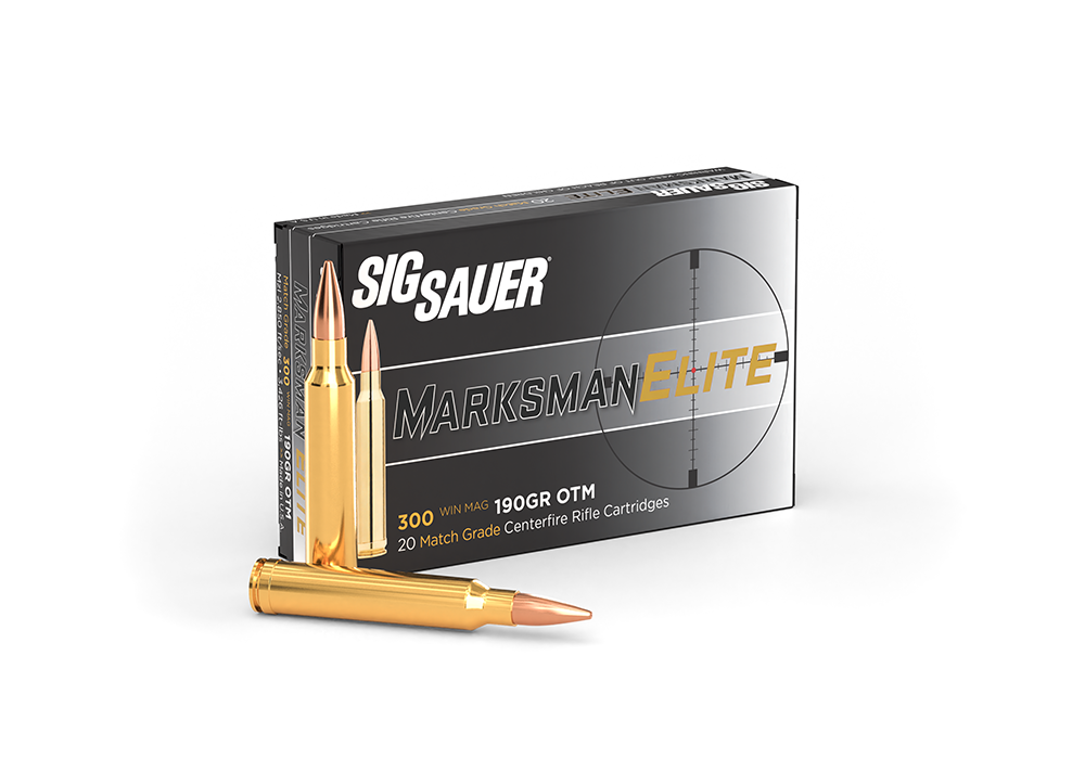 SIG Sauer 300 Win Mag 190gr OTM – Proven .300 Winchester Magnum Match Ammo, 2850 fps, 20 Rounds