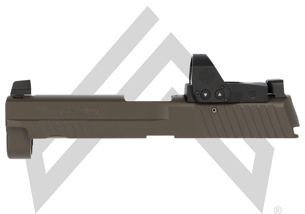 P229 LEGION 9MM 3.9" SLIDE ASSEMBLY, ROMEO1PRO, GRAY