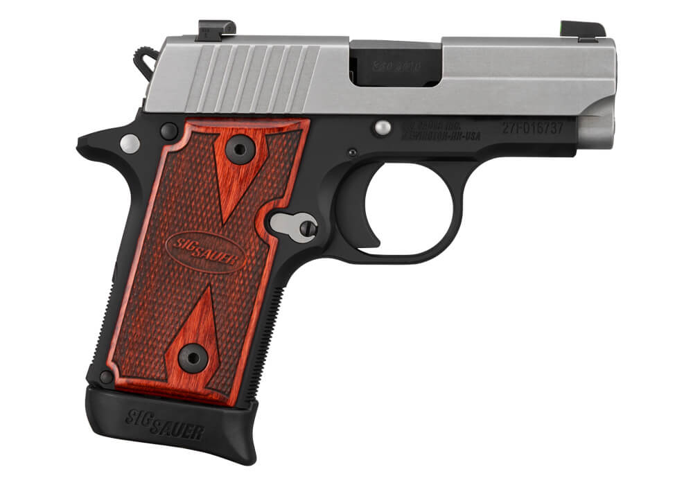 Sig Sauer P238 Two-Tone 380 ACP – Exceptional 2.7 in. Rosewood Micro-Compact Pistol 2 Sig Sauer P238 Two-Tone 380 ACP – Exceptional 2.7 in. Rosewood Micro-Compact Pistol - Image 2