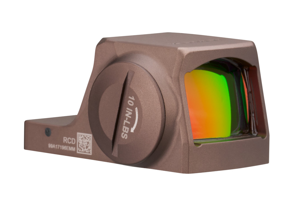 SIG Sauer ROMEO-X Enclosed Pro FDE Proven Circle Dot Closed Emitter Pistol Optic 6 SIG Sauer ROMEO-X Enclosed Pro FDE side view