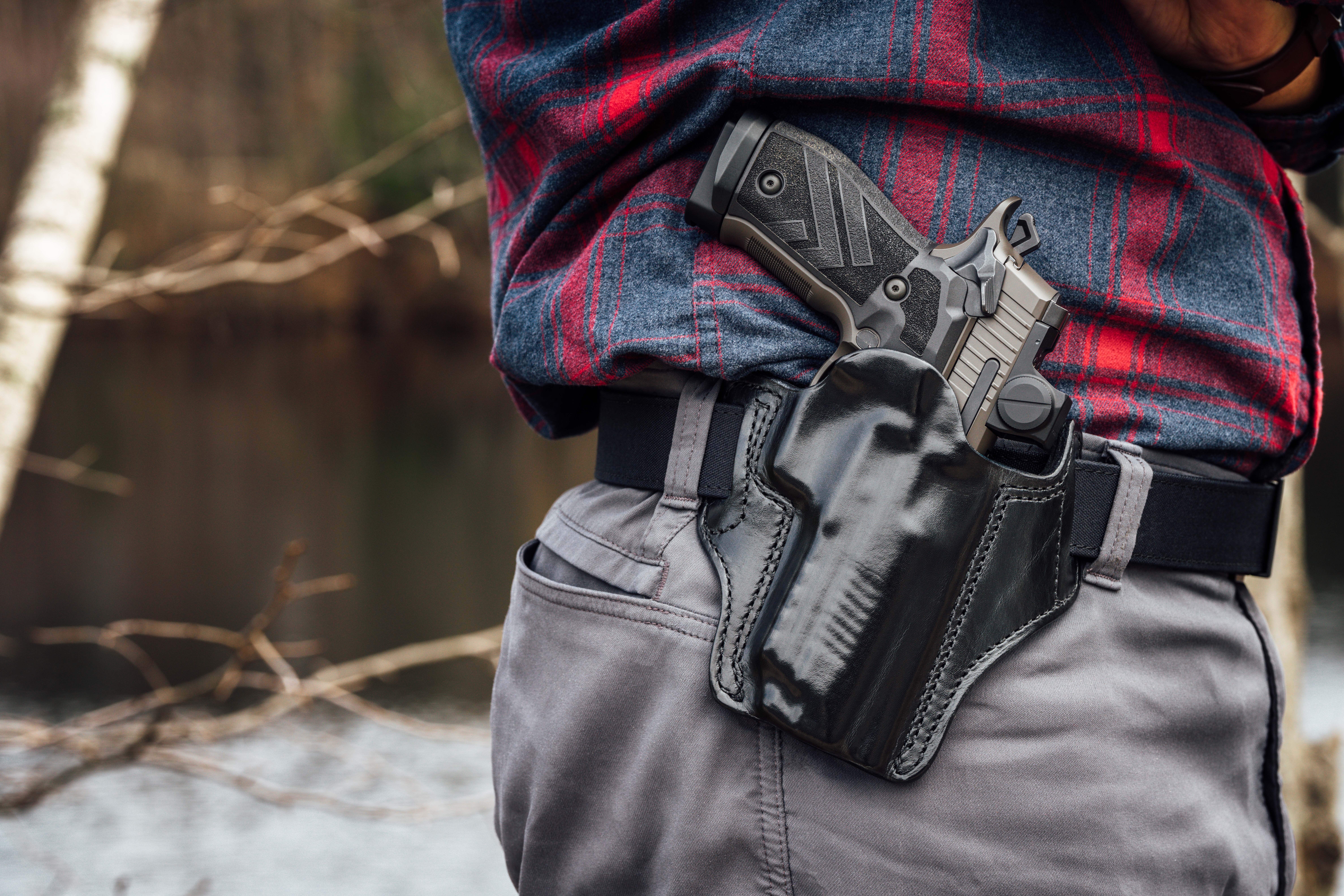 P226-XFIVE LEGION RX OWB PREMIUM LEATHER HOLSTER - MITCH ROSEN