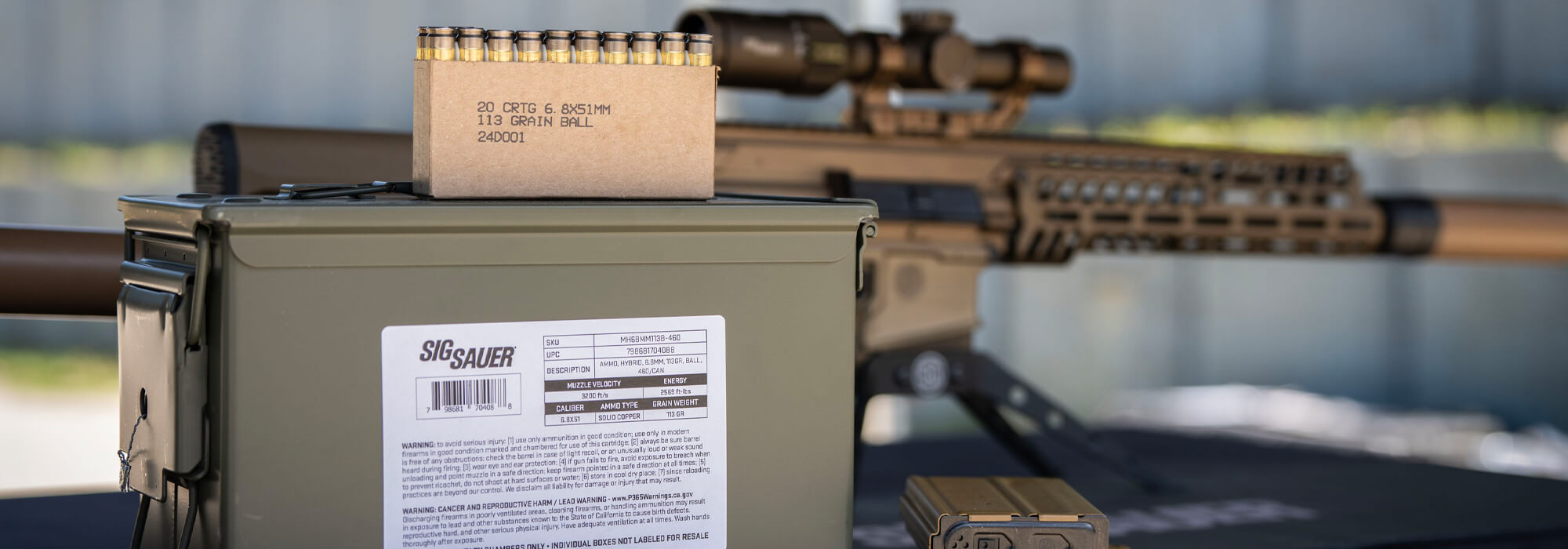 6 8x51 hybrid ammo sig sauer 100rds 5boxes rifle ammunition at