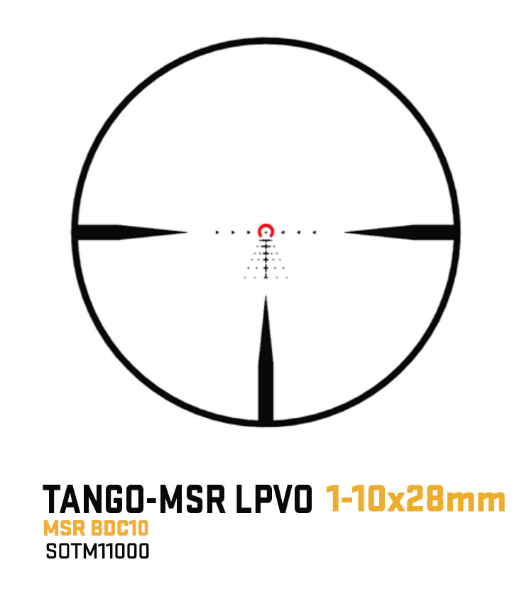 Sig Sauer Tango-MSR LPVO 1-10x 28mm Rifle Scope - Illuminated MSR BDC10