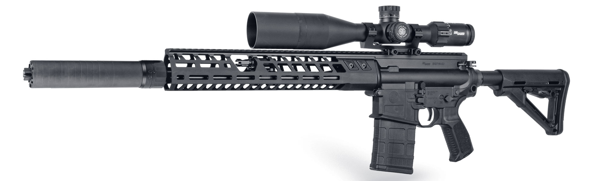 Featured product #8 is the 716DMR scoped for long range engagements. 