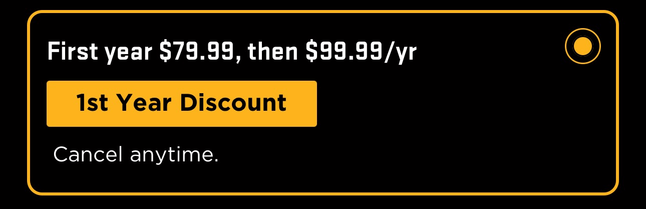 Annual Subscription Required