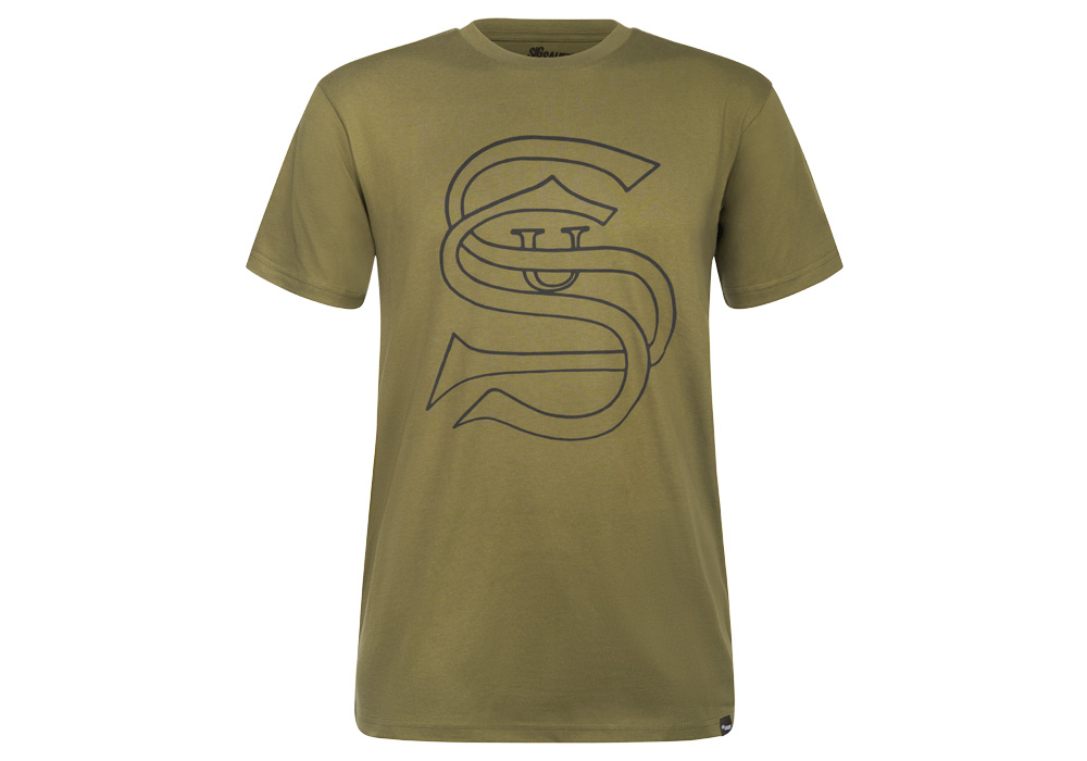 Image of VINTAGE SAUER & SOHN LOGO T-SHIRT - GREEN