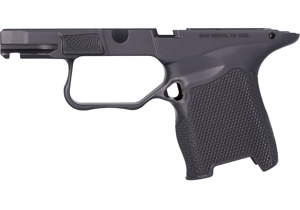 Image of P365 ALUMINUM GRIP MODULE- JL BILLET - STEALTH GRAY