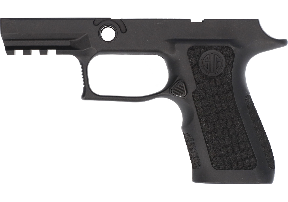 Image of P320 XCOMPACT 9MM/40/.357 LASER ENGRAVED GRIP MODULE - BLACK, MEDIUM GRIP