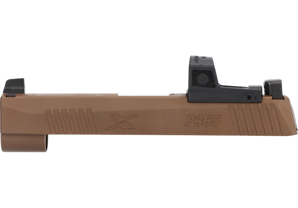 Image of P365-XL 9MM 3.7" SLIDE ASSEMBLY, ROMEOZERO ELITE 3MOA COYOTE BROWN