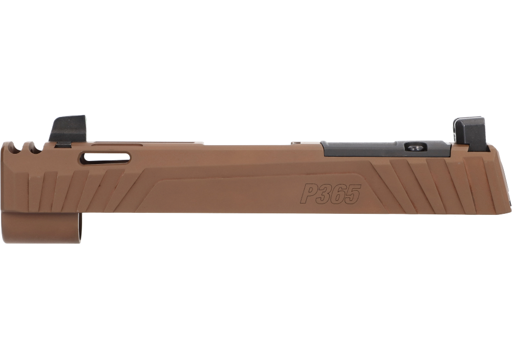 Image of P365X SPECTRE COMP 9MM 3.1" INTEGRATED COMPENSATOR SLIDE ASSEMBLY, OPTIC READY, COYOTE BROWN