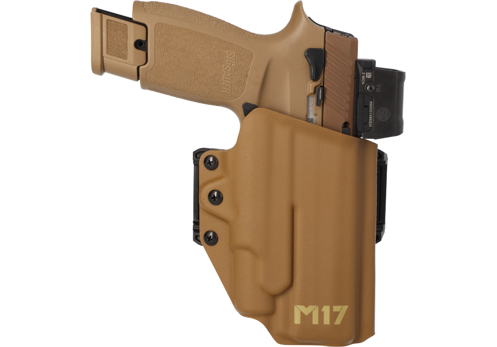 Image of P320-M17 OWB BLACKPOINT LIGHT-BEARING HOLSTER, COYOTE - RH