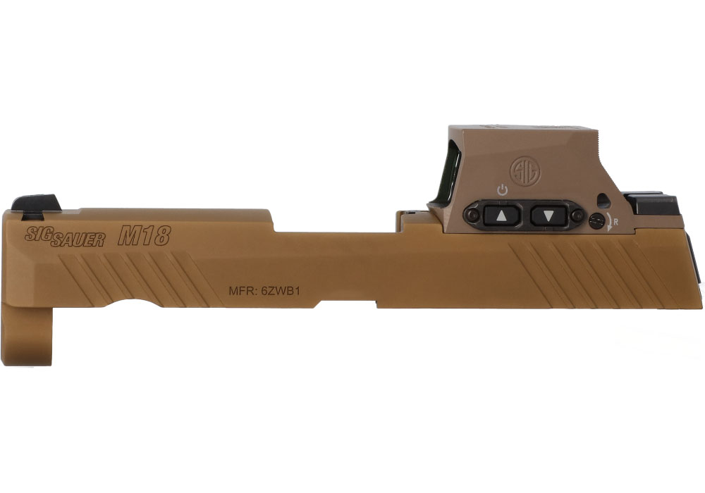 Image of P320-M18 9MM 3.9" SLIDE ASSEMBLY, ROMEO-M17, COYOTE