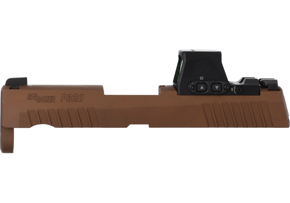 Image of P320 X-COMPACT 9MM 3.6" SLIDE ASSEMBLY, ROMEO-X PRO, COYOTE BROWN