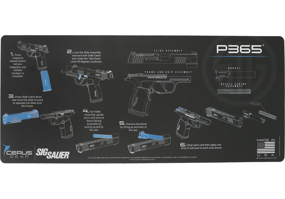 Image of P365 Instructional Gun Mat