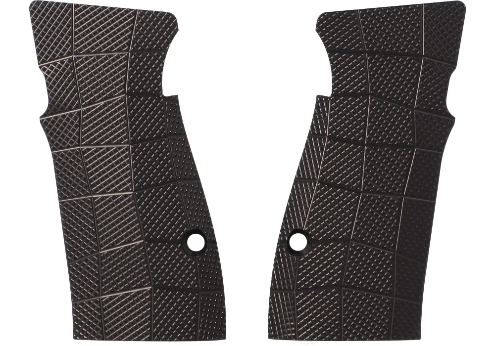 Image of P365-AXG ALUMINUM GRIDLOK GRIP PANELS - BLACK - LOK GRIPS