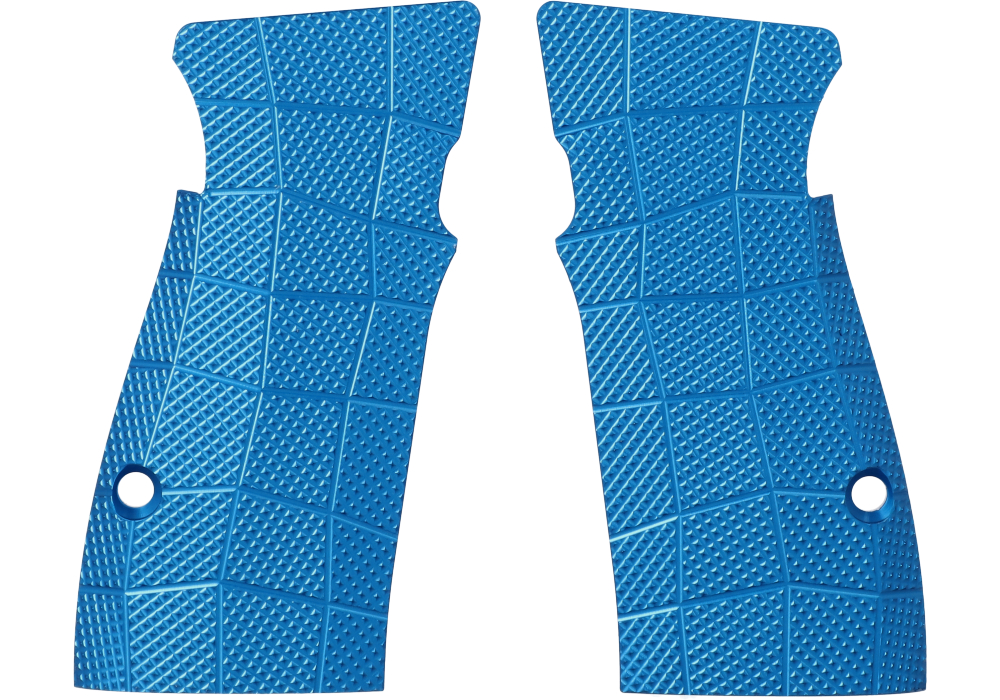 Image of P365-AXG ALUMINUM GRIDLOK GRIP PANELS - BLUE - LOK GRIPS