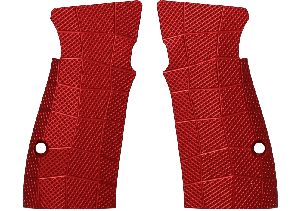 Image of P365-AXG ALUMINUM GRIDLOK GRIP PANELS - RED - LOK GRIPS
