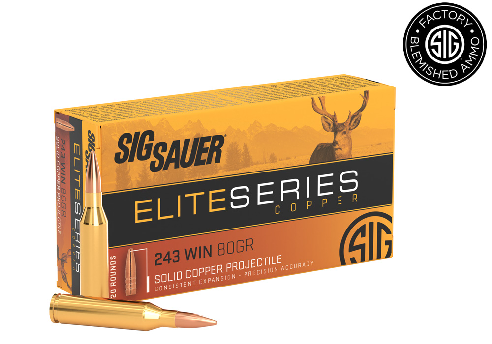 Image of 243 WIN, 80GR, ELITE SERIES COPPER - Blemished
