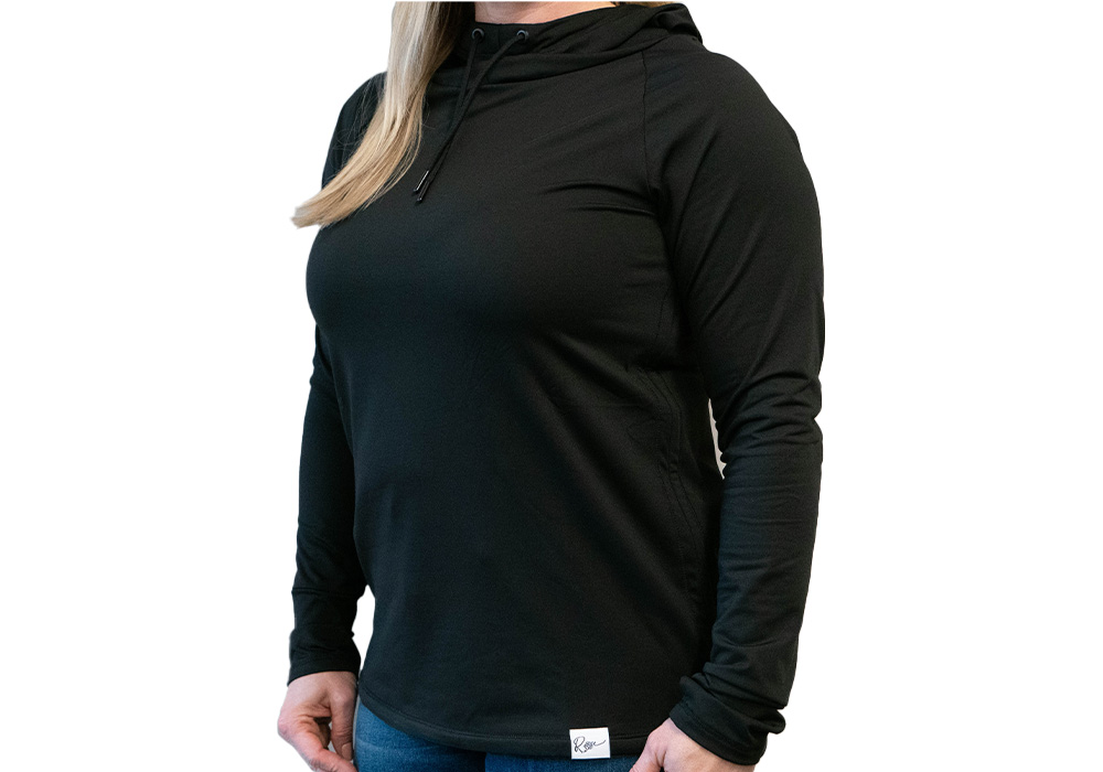 Image of ROSE WOMEN'S ARROWHEAD HOODIE - BLACK