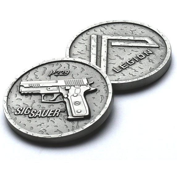 SIG SAUER CHALLENGE COIN SIGARMS 226 227 228 229 239 365 P320