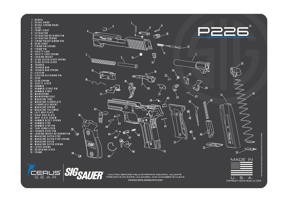 Image of P226 Gun Mat