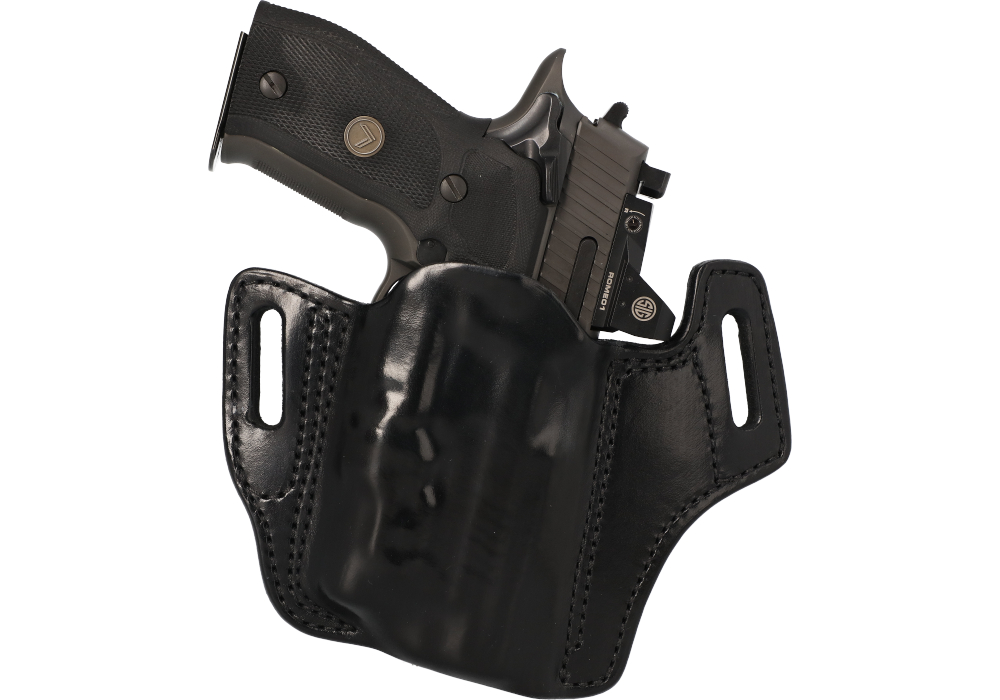 Image of P220R/226R(RX) OWB MITCH ROSEN PREMIUM LEATHER LIGHT-BEARING HOLSTER - RIGHT HANDED
