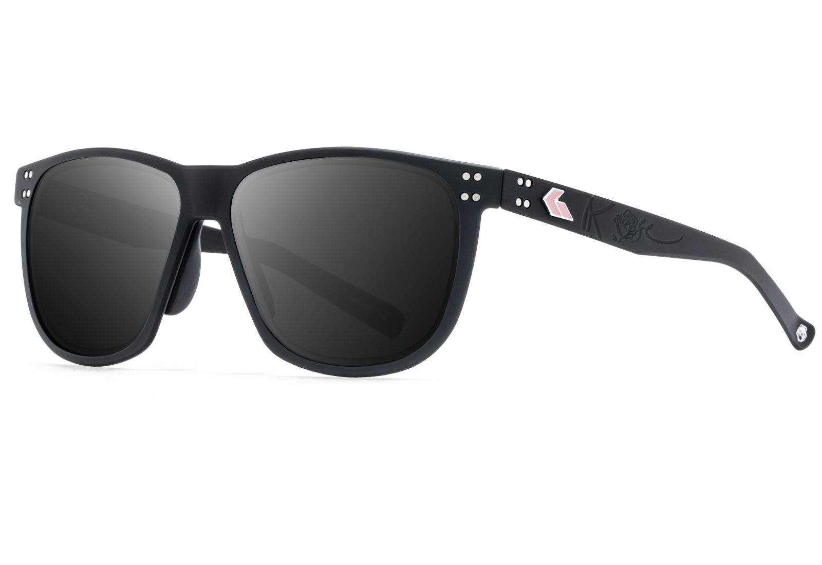 Image of ROSE WRAITH POLARIZED SMOKED SUNGLASSES