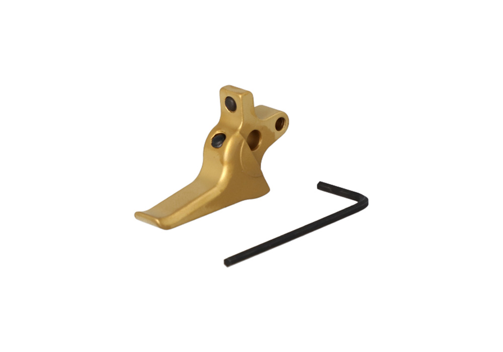 Image of P22X Dual Adjustable Grayguns Straight Trigger for DA/SA Pistols - TiN Gold